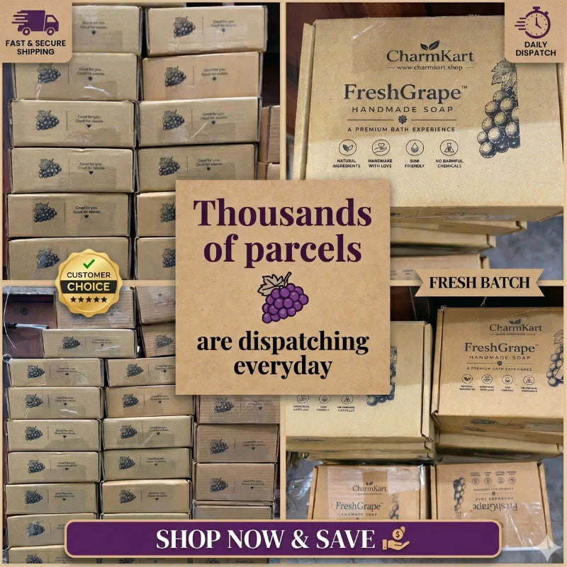 GrapeBloom™ Organic Handmade Hanging Soap (Green Color)