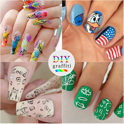 Wellura™ Nail Art Pens - 12 Colors | Salon Quality Nails at Home