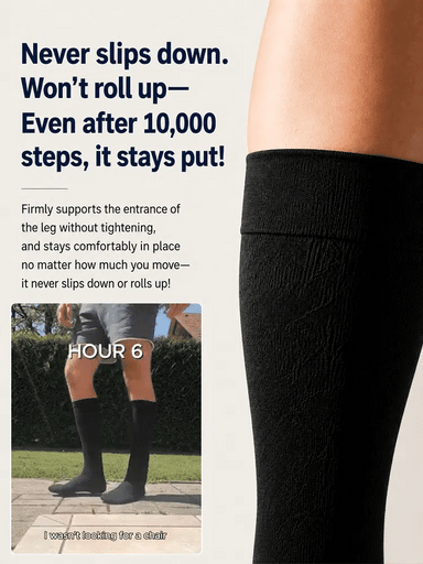 ZipEase™ Knee-High Medical Compression Socks ( Free Size )