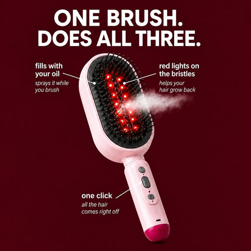 NEVEN™  Red Light Therapy Electric Hair Brush - 3 in 1 Brush for Everyone