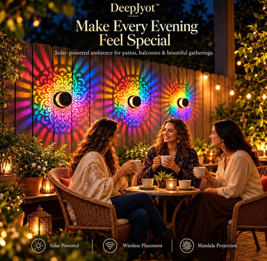 DeepJyot ™ Deepawali Solar Wall Light - Light Up your Diwali