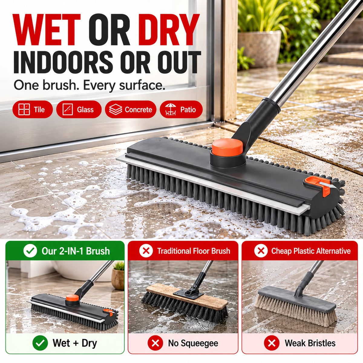 Scrubora™ 3 in 1 Floor Cleaning Brush - Bring Ultimate Shine to your Home