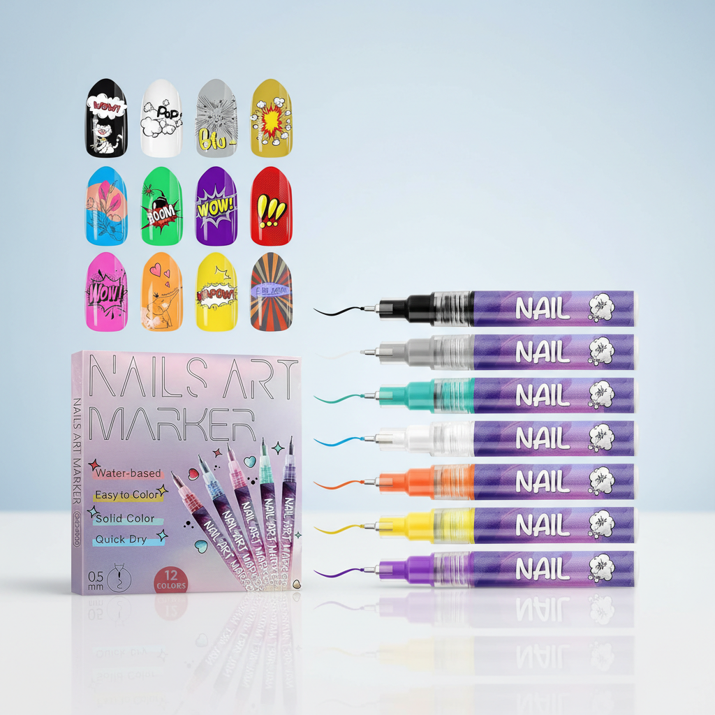 Wellura™ Nail Art Pens - 12 Colors | Salon Quality Nails at Home