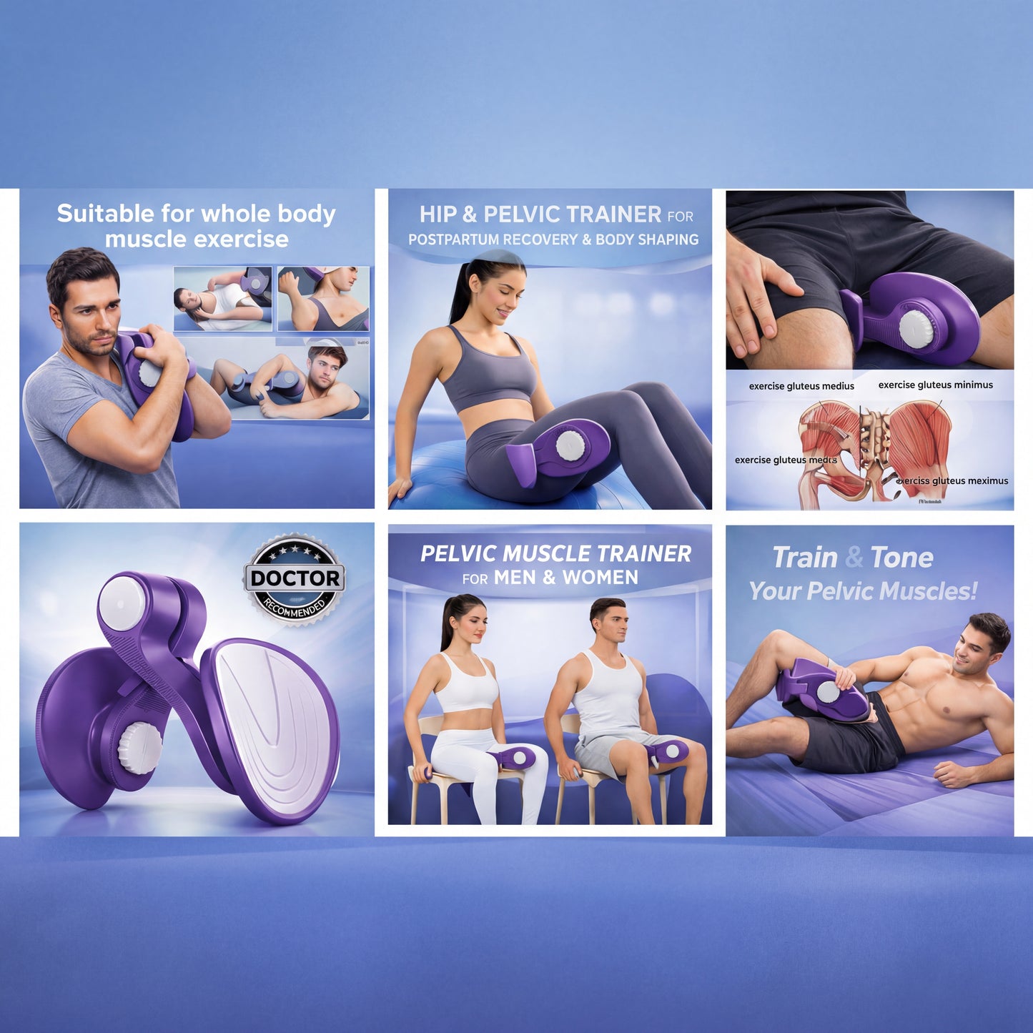 Pelvora™ Thigh Trainer & Kegel Exerciser - Strengthen your Leg Muscles