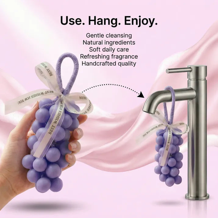 GrapeBloom™ Organic Handmade Hanging Soap (Green Color)